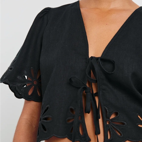 Rails Pari Black Eyelet Top - Picture 2 of 4